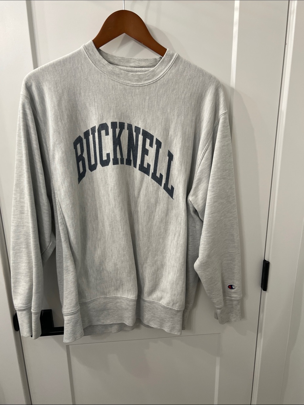 Champion Light Gray Bucknell Crewneck Sweatshirt